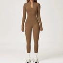 Warme Fleece Jumpsuit voor Vrouwen met Rits en Lange Mouwen – Ideaal voor Yoga en Fitness Activiteiten 3