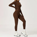 Warme Fleece Jumpsuit voor Vrouwen met Rits en Lange Mouwen – Ideaal voor Yoga en Fitness Activiteiten 4