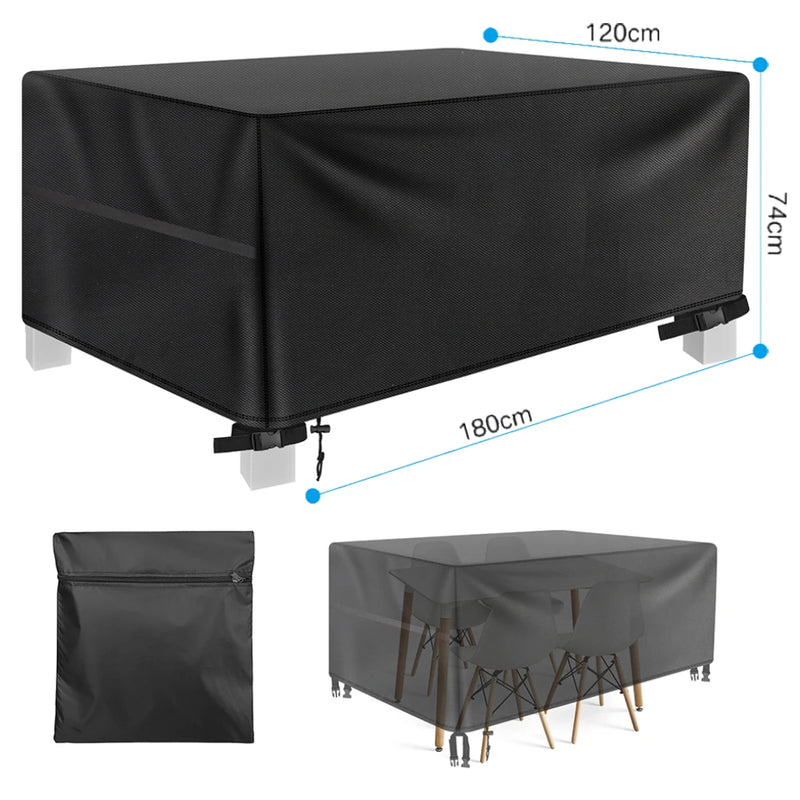Waterdichte L-vormige Tuinmeubelhoes van 210D Oxford – Duurzame Bescherming voor alle Weerselementen 10