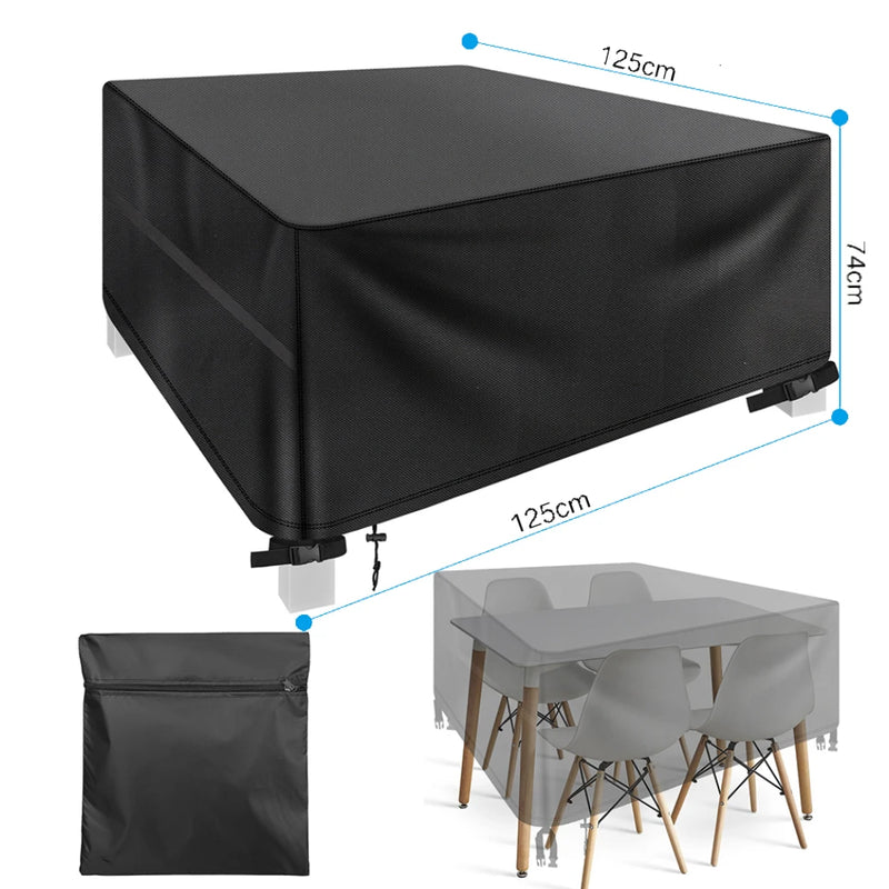 Waterdichte L-vormige Tuinmeubelhoes van 210D Oxford – Duurzame Bescherming voor alle Weerselementen 12
