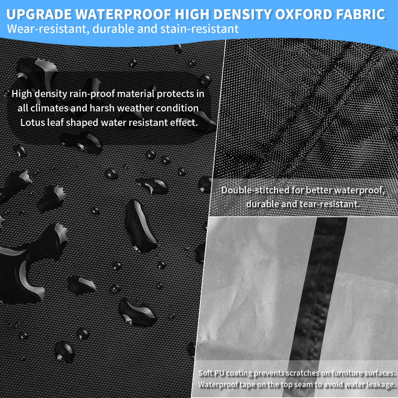 Waterdichte L-vormige Tuinmeubelhoes van 210D Oxford – Duurzame Bescherming voor alle Weerselementen 3