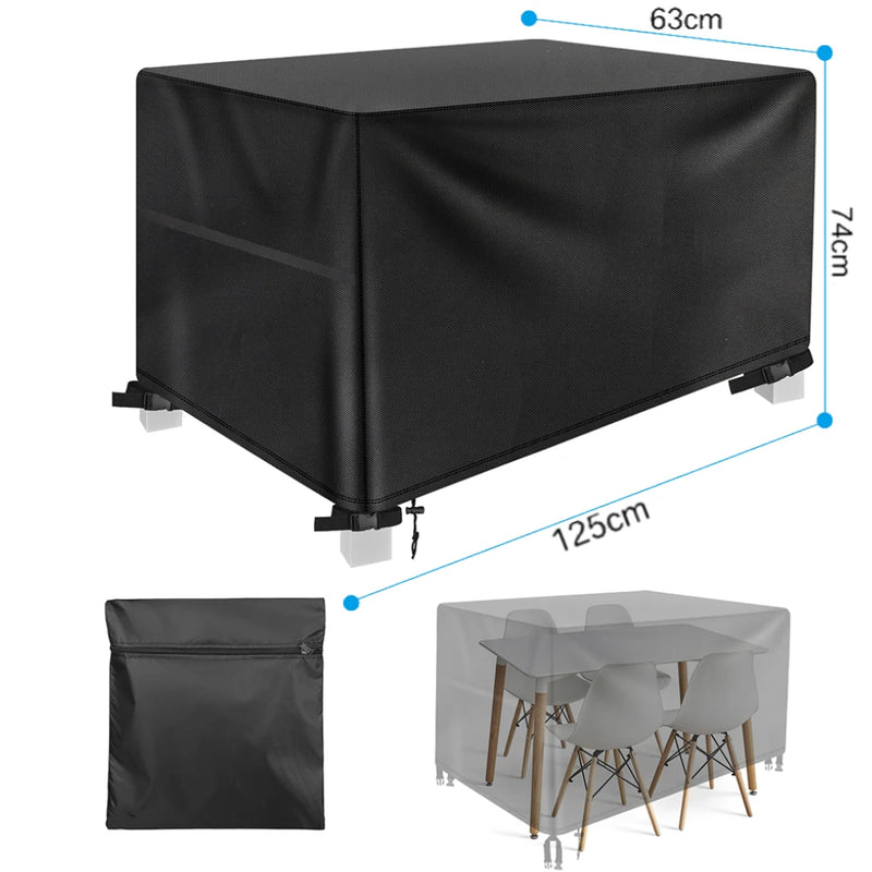 Waterdichte L-vormige Tuinmeubelhoes van 210D Oxford – Duurzame Bescherming voor alle Weerselementen 8