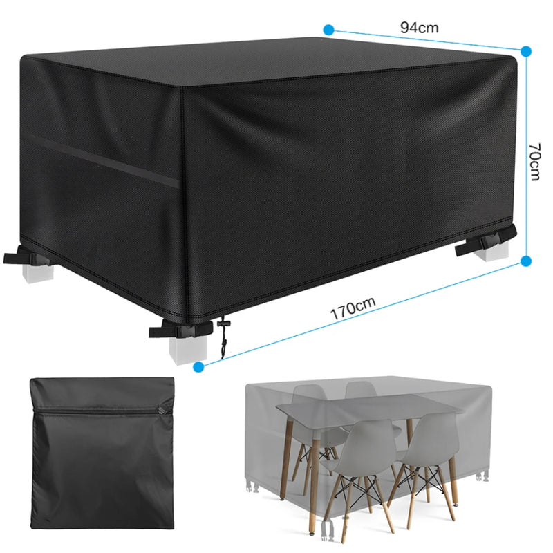 Waterdichte L-vormige Tuinmeubelhoes van 210D Oxford – Duurzame Bescherming voor alle Weerselementen 9