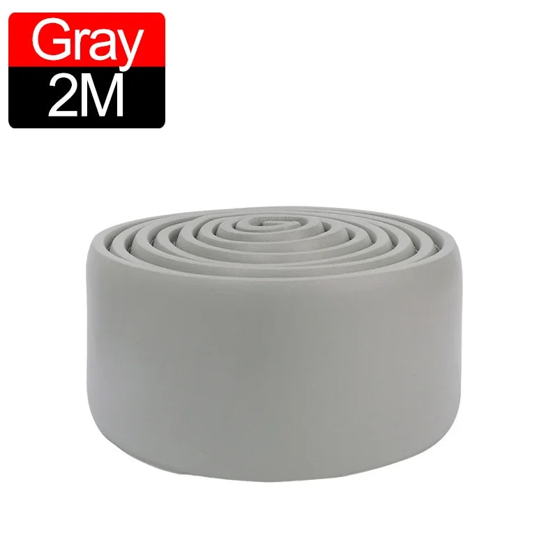 Waterdichte Skirting Line Kinderen Wit 2M - NBR Zelfklevend