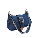 Dames denim cross-schoudertas