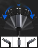 4-in-1 Uitschuifbare Auto Oplader