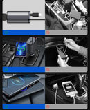 4-in-1 Uitschuifbare Auto Oplader