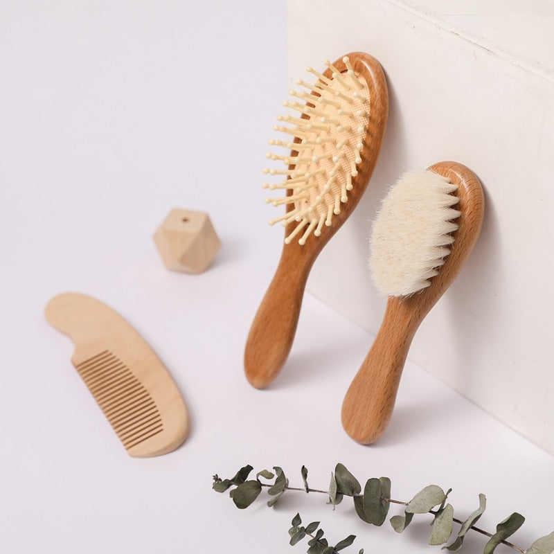 Houten Baby Kam Massager