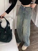 Dames Wijde Benen Baggy Jeans