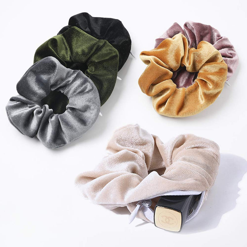 Fluwelen Rits Scrunchies