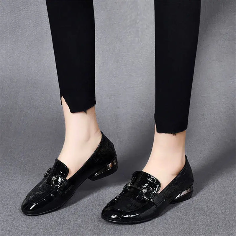 Dames Antislip Leren Loafers