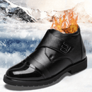 Heren Warme Leren Enkellaarzen