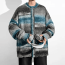 Gekleurde Gestreepte Gebreide Vest