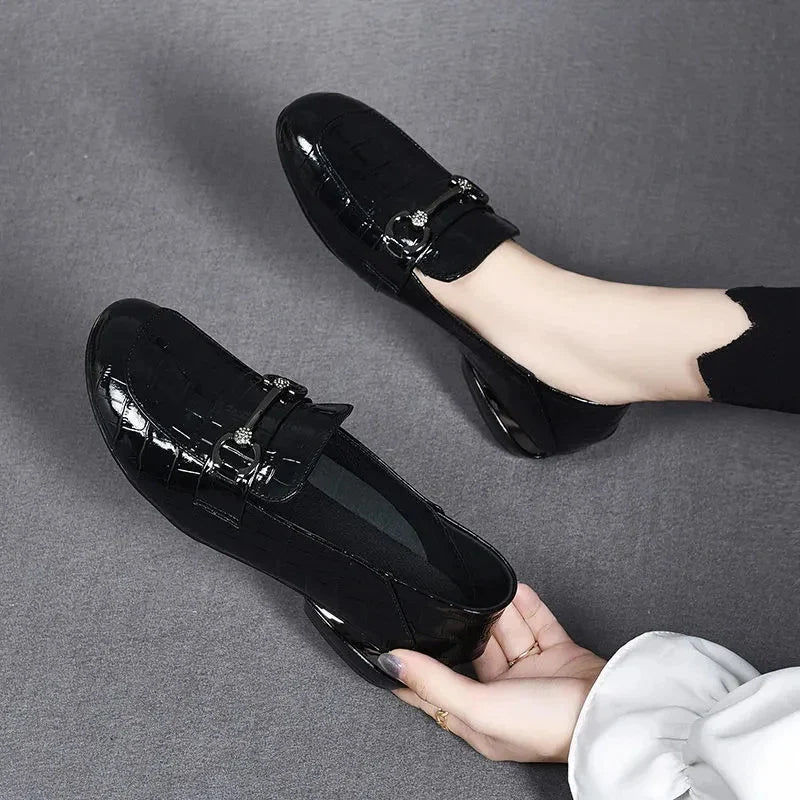 Dames Antislip Leren Loafers