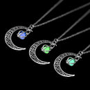 Moon Necklace - Glow in the dark damesketting