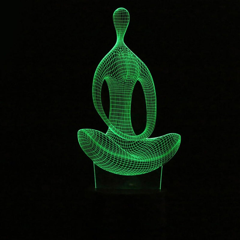 Yoga 3D Illusie Lamp