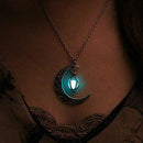 Moon Necklace - Glow in the dark damesketting