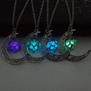 Moon Necklace - Glow in the dark damesketting