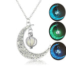 Moon Necklace - Glow in the dark damesketting