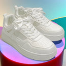 Dames Stijlvolle Witte Plateau Sneakers