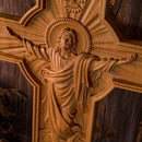 Gesneden Jezus Houten Kruis