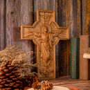 Gesneden Jezus Houten Kruis