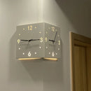 Elegancia CornerTime Wandklok - Dubbelzijdige Hoek Wandklok