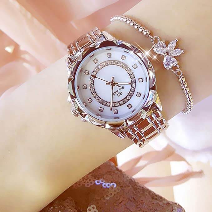 Vrouwen Diamant Luxe Horloge