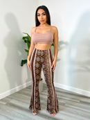 Florale Wijd uitlopende Lange Broek