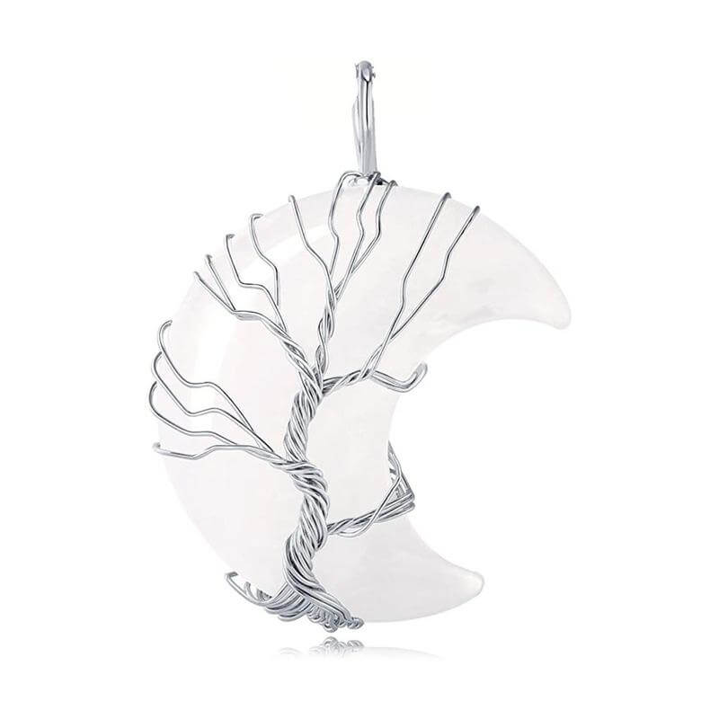 Tree Of Life Kristallen Maan Ketting