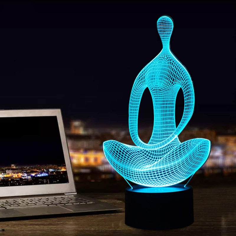 Yoga 3D Illusie Lamp