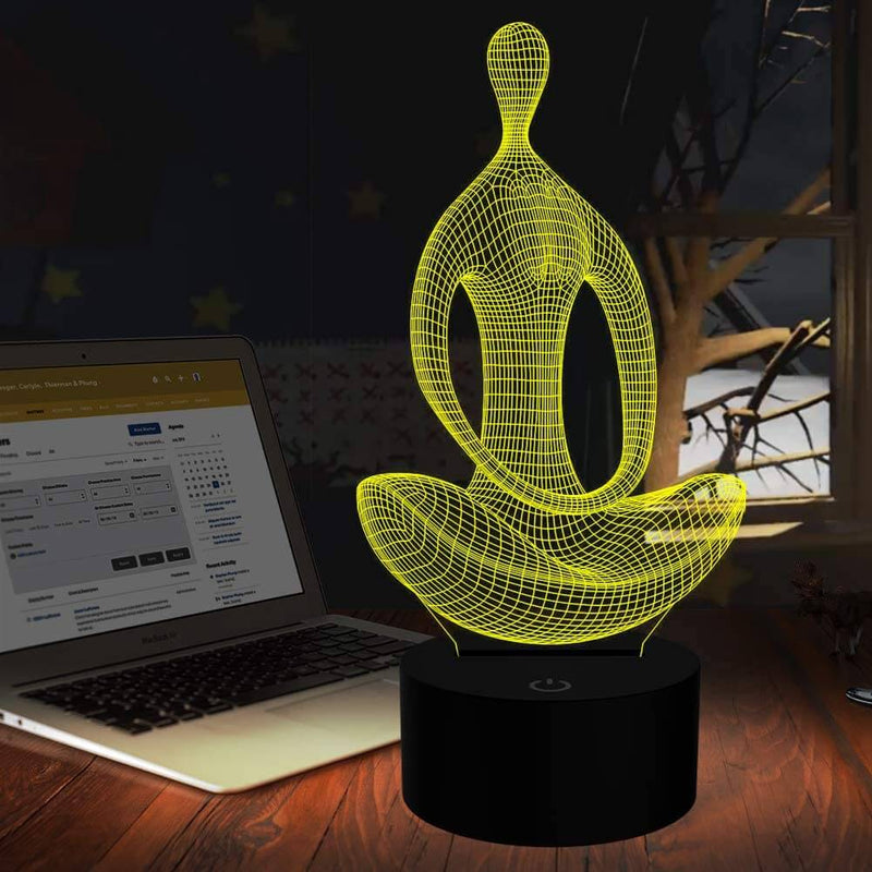 Yoga 3D Illusie Lamp