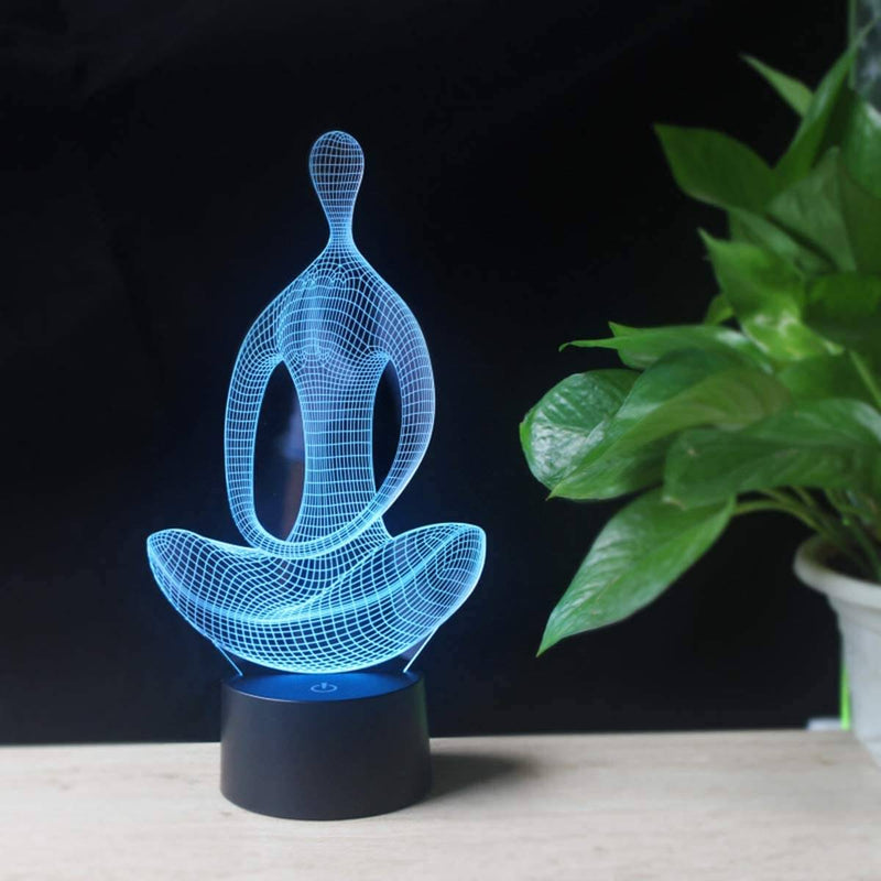 Yoga 3D Illusie Lamp