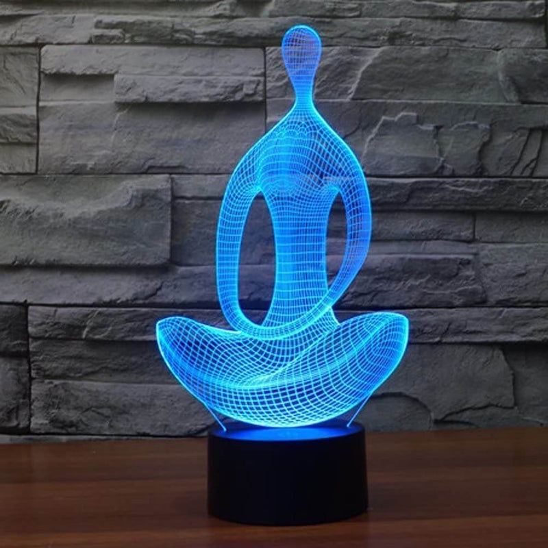 Yoga 3D Illusie Lamp