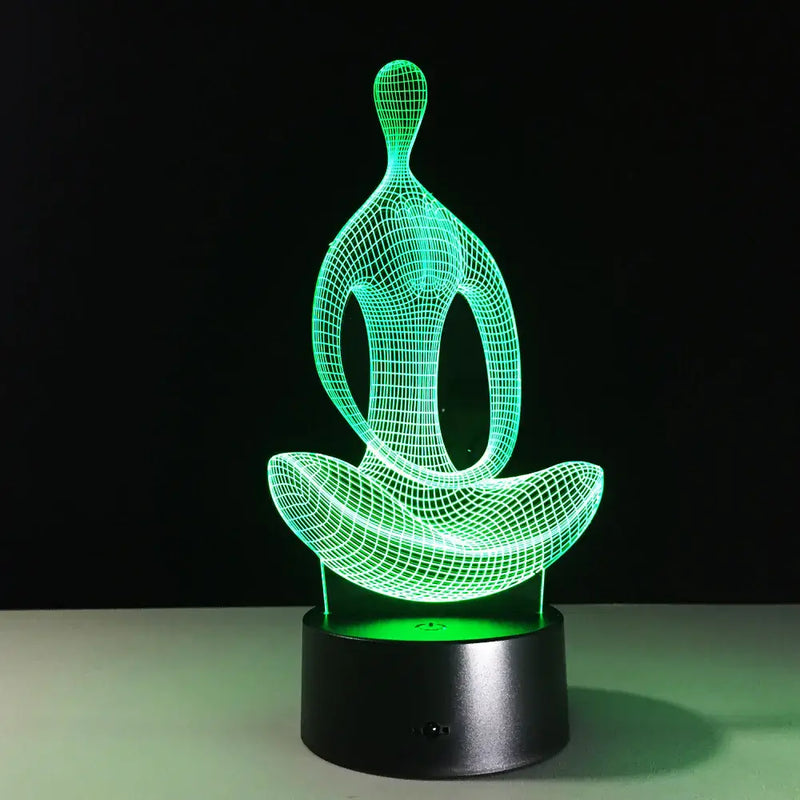 Yoga 3D Illusie Lamp